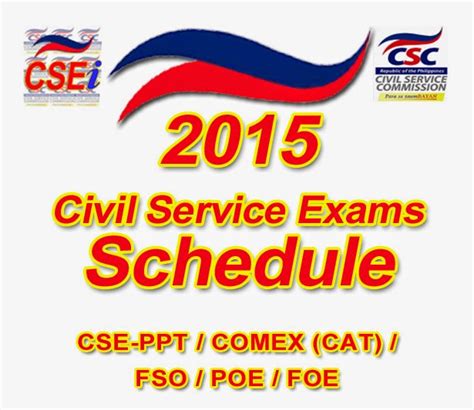 Civil Service Examinations 2016 schedule released.